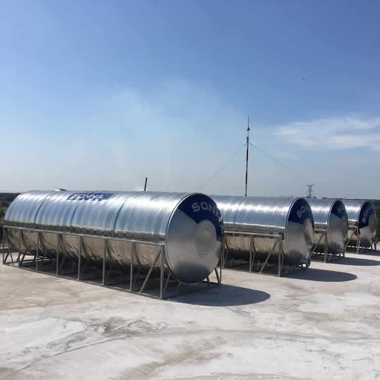 Bồn inox Sơn Hà 10.000 lít ngang