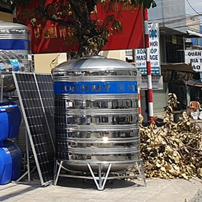 Bồn inox Toàn Mỹ 3000 lít đứng