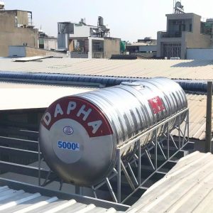 Bồn inox Dapha 5000 lít ngang