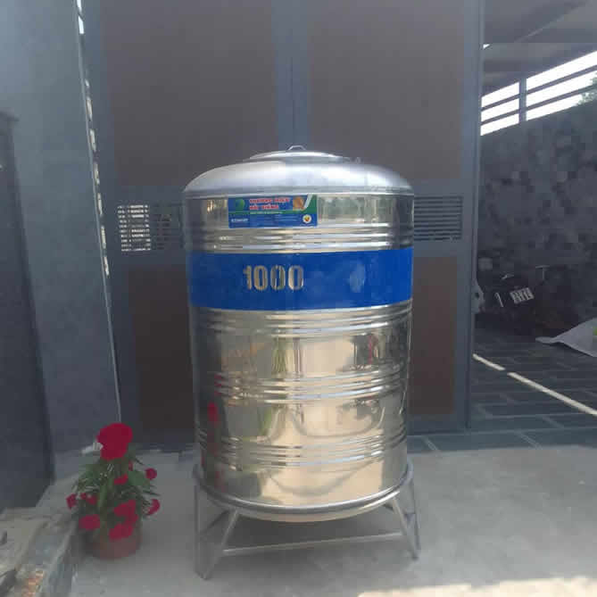 Bồn nước inox 1.000 lít đứng Toàn Mỹ