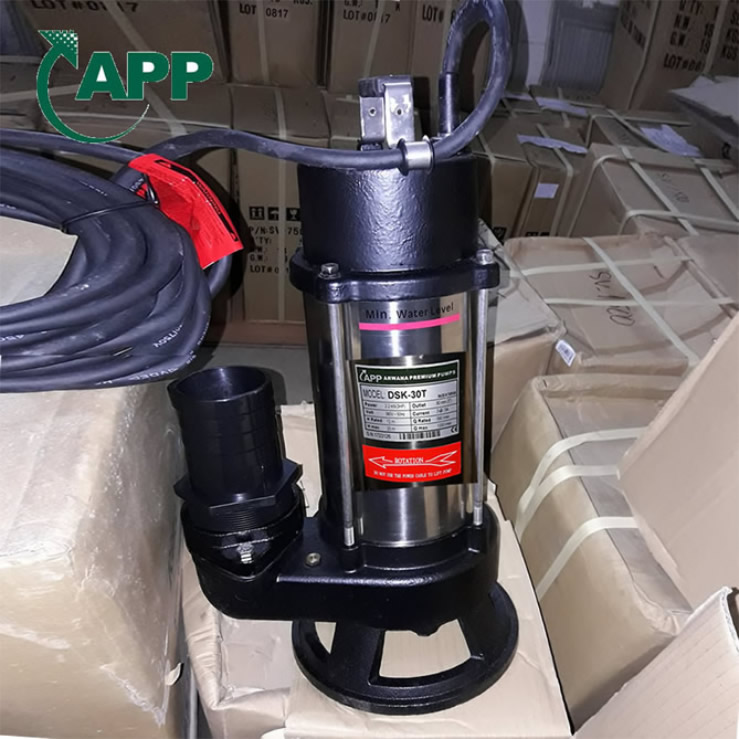 May-bom-nuoc-APP-DSK-30T-Alo-La-Co Máy bơm APP DSK 30T 3Hp 380v (Có dao cắt)