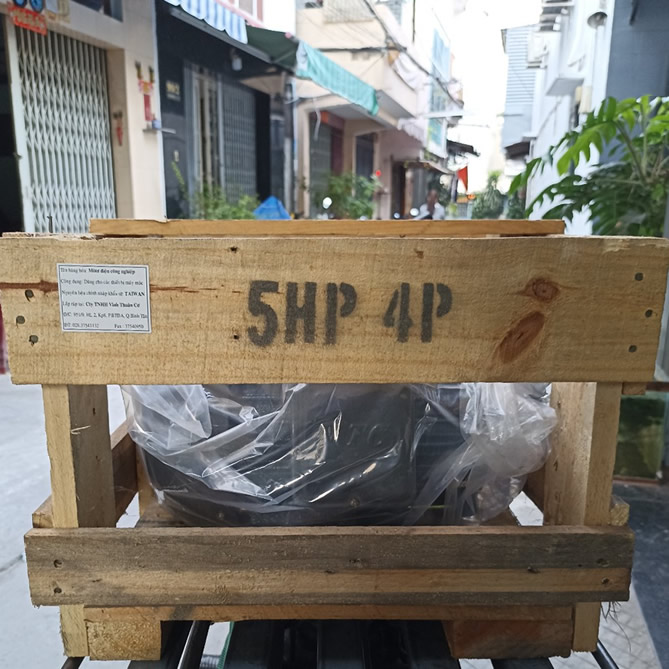 Motor VTC 5Hp 380v tua 1450