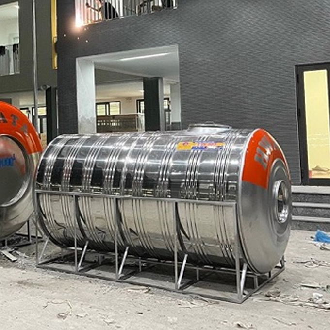 Bồn nước inox 5000L ngang Hwata
