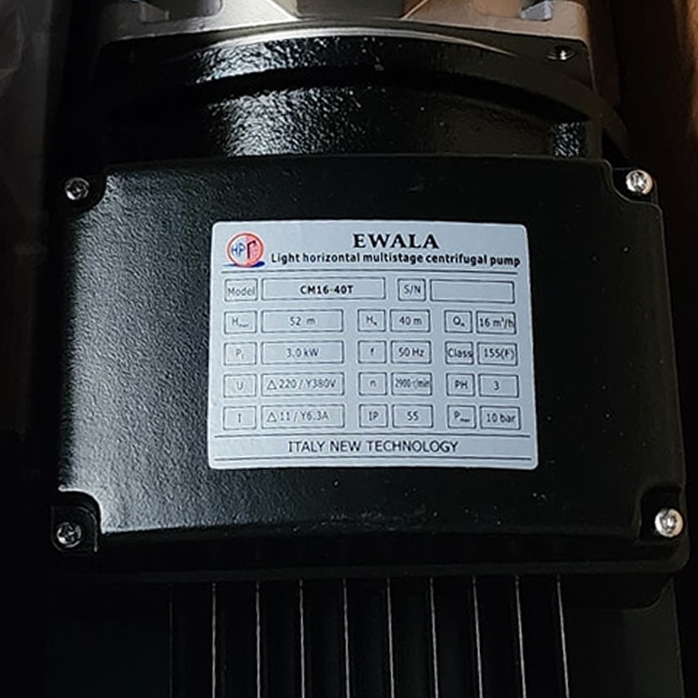 Thông số kỷ thuật Máy bơm nước EWALA CM16-40T